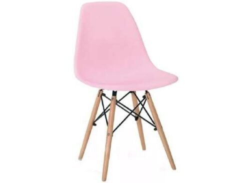 silla oslo tipo eames rosa